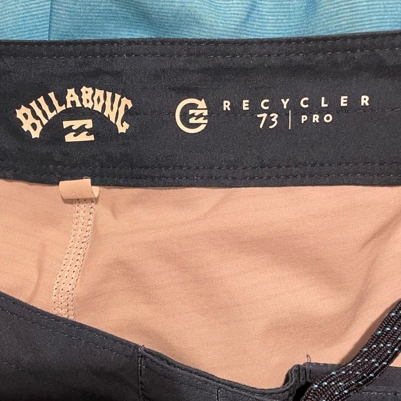 Billabong Recycler Mens Swim Surf Board Shorts 73 Stripe OG Blue Sz 34 - Picture 7 of 8